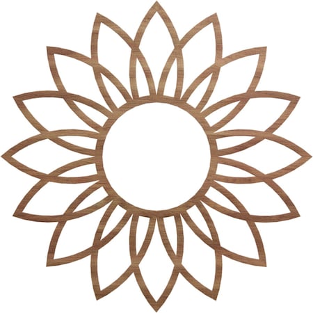 Ekena Millwork Daisy Wood Fretwork Pierced Ceiling Medallion, Walnut, 32"OD x 11 1/8"ID x 3/8"T CMWP32X32X0375DAWA